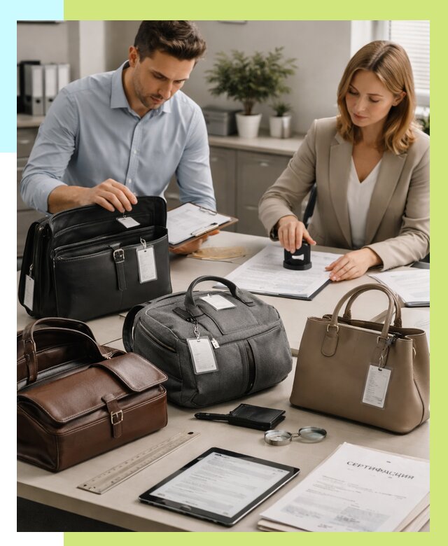 Сертификация сумок в Карасуке от 7618 руб. | Алешин-Кск