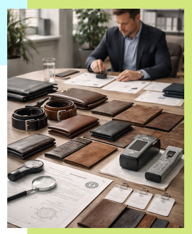 Сертификация кожаных изделий в Карасуке от 12188 р. | Алешин-Кск