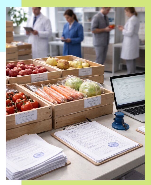 Сертификация овощей и фруктов в Карасуке от 8633 р. | Алешин-Кск