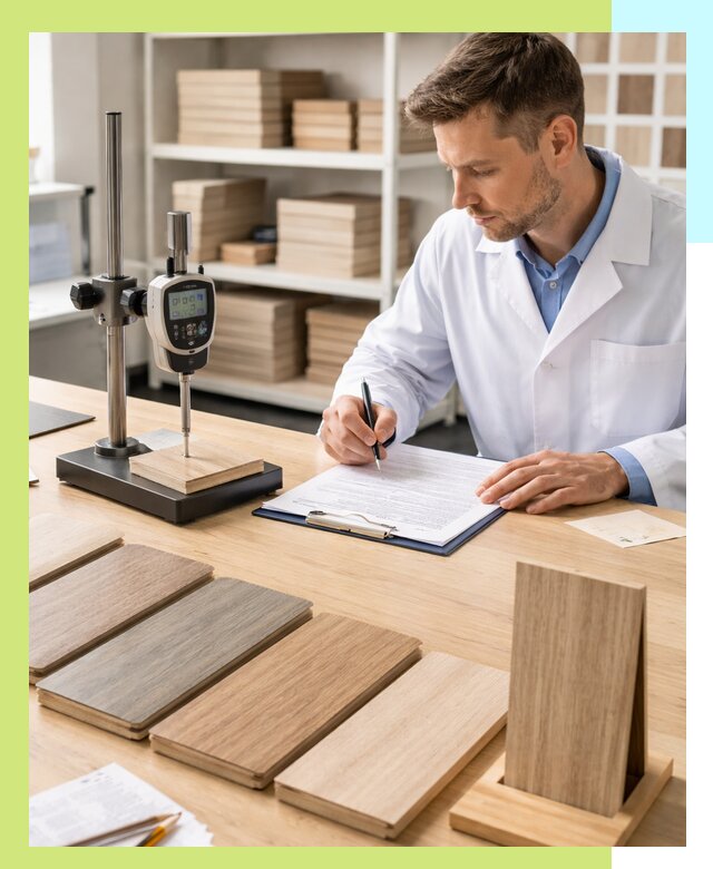 Сертификация ламината с испытаниями и оформлением документов в Карасуке