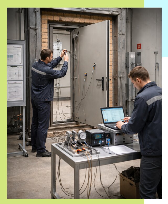 Сертификация противопожарных дверей в Карасуке по ГОСТ и ТР