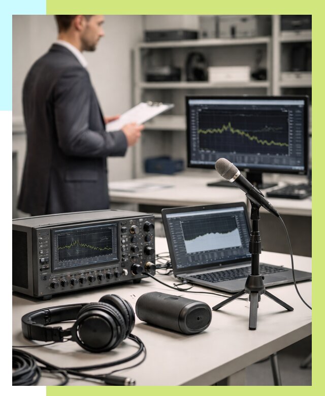 Сертификация аудиотехники в Карасуке от 15236 р., Алешин-Кск