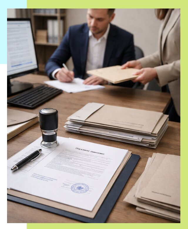 Отказное письмо для таможни в Карасуке от 3047 р, Алешин-Кск